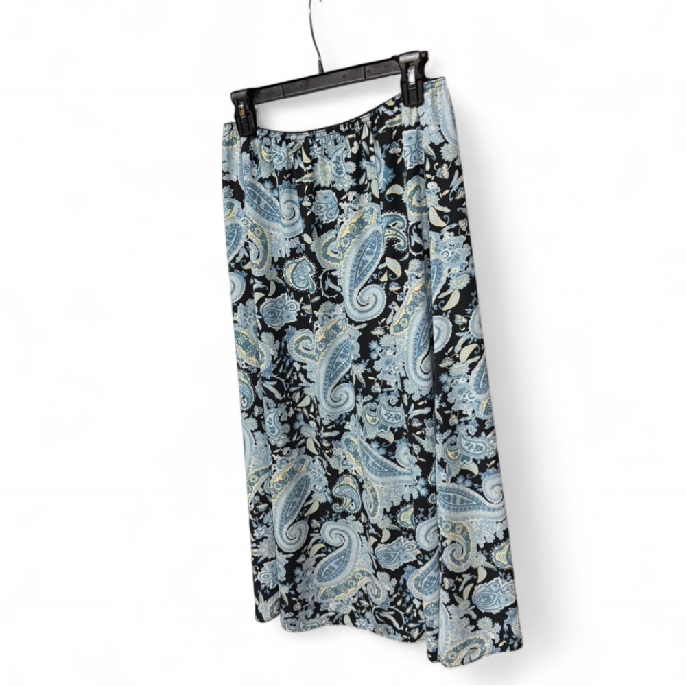 Vintage Y2K Rena Rowan Paisley Maxi Skirt - Blue & Teal - Size L - Picture 6 of 6